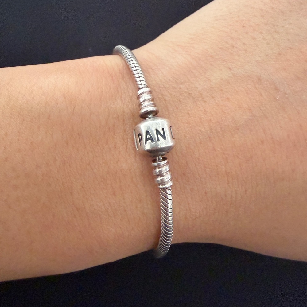 Pandora Silver Bracelet with Signature Charm
